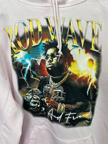 Rob Wave Hoodie Pink Size XL