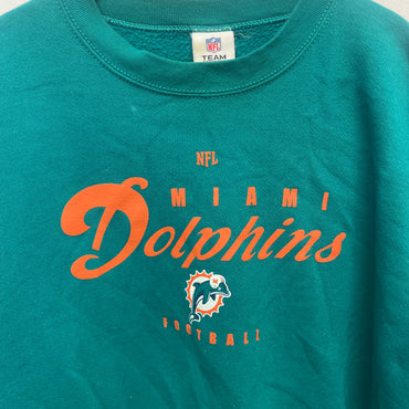 Miami Dolphins crewneck sweatshirt in green #NFL size 2XL