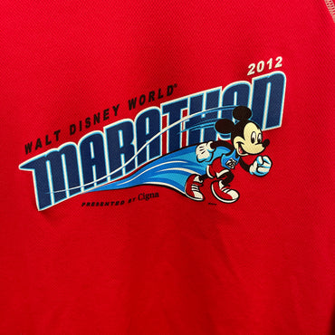 Red Mickey Mouse Marathon long sleeve shirt #Disney #Running size small