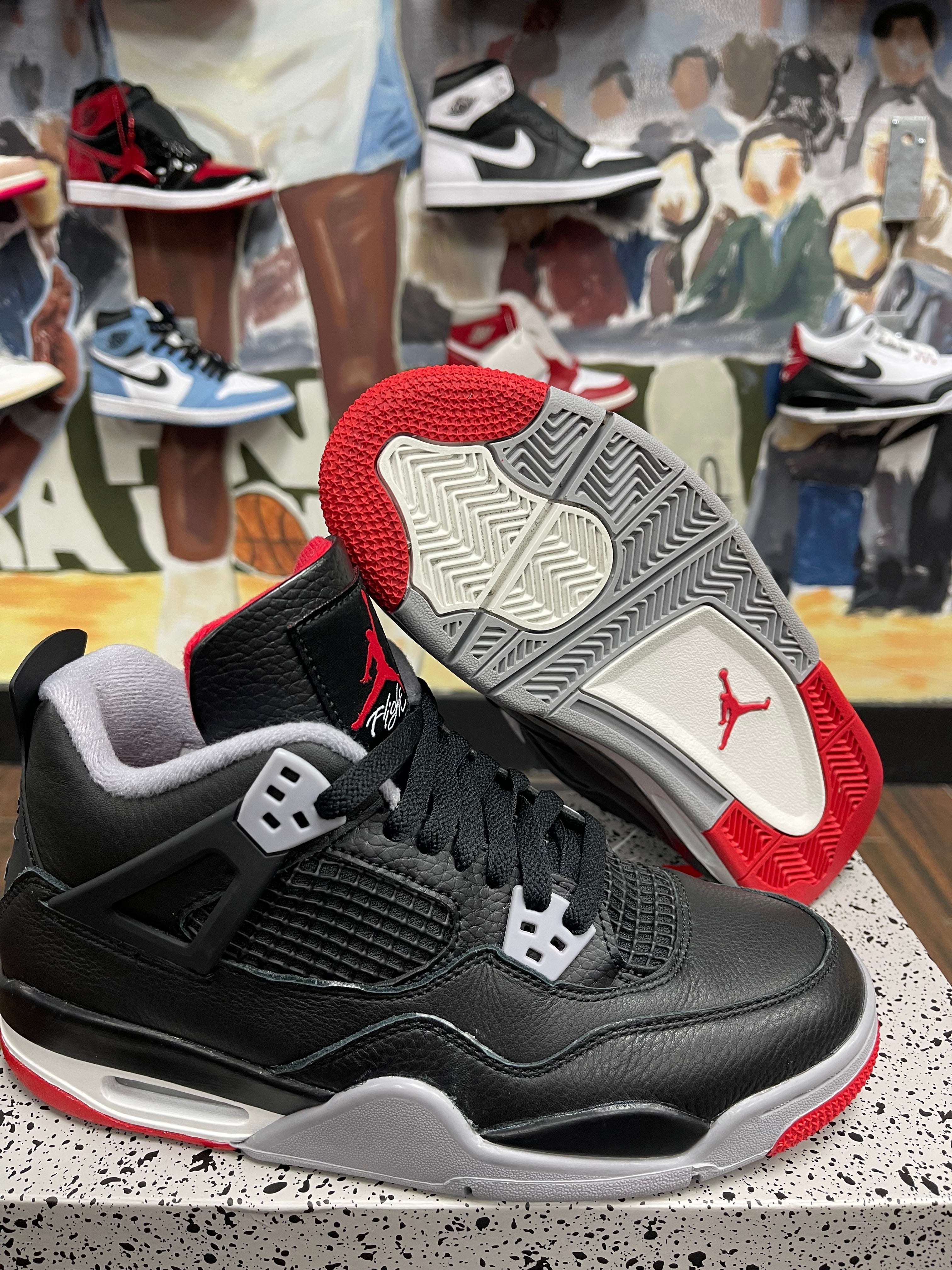 Air Jordan Retro 4 ‘ Bred ‘ Size 4