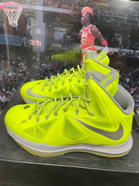 Nike Lebron Elite 5 trainers in Volt and Light Smoke Grey #basketball size 10