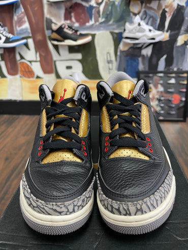 Air Jordan Retro 3 ‘ Black Gold ‘ Size 5.5y