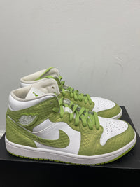 Air Jordan Retro 1 Mid ‘ Green Python ‘ Size 11.5