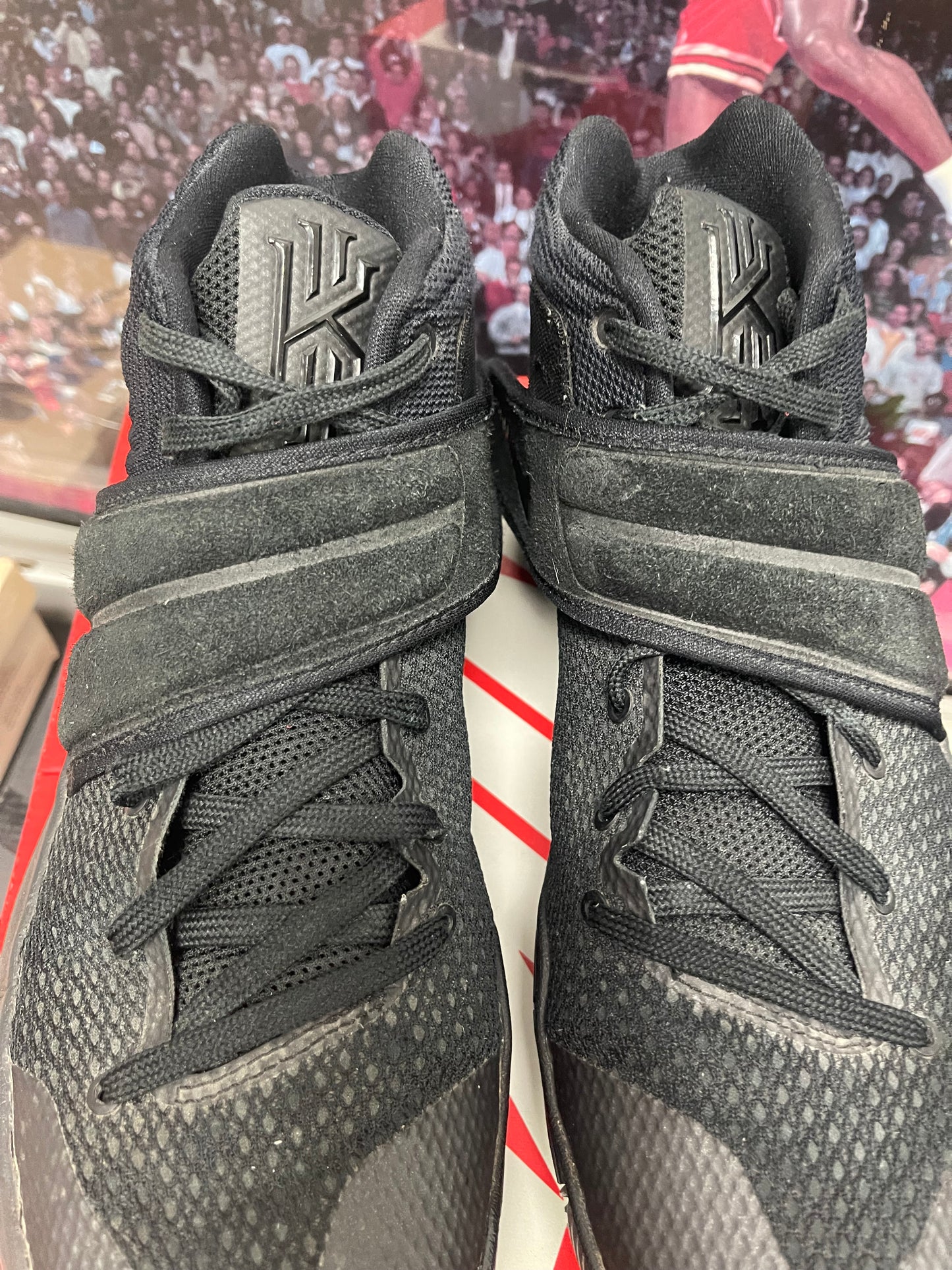 Kyrie 2 Triple Black Size 10