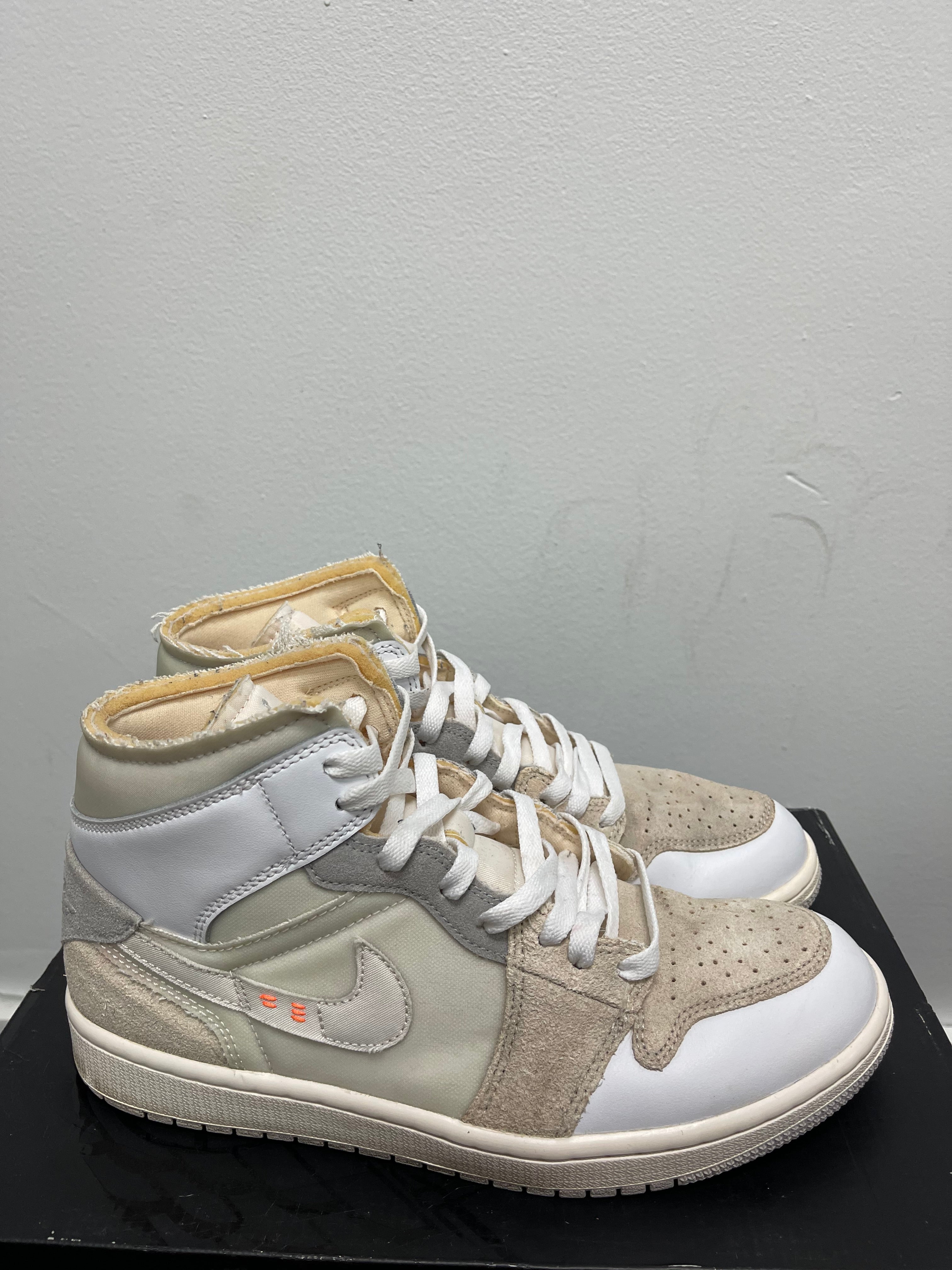 Air Jordan Retro 1 mid ‘ Craft White ‘ Size 8.5