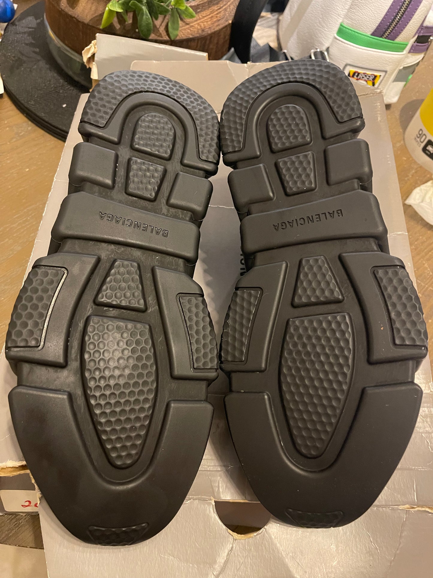 Balenciaga Speed Trainer lace Up Neon Logo size 45 EU / 12 US Men