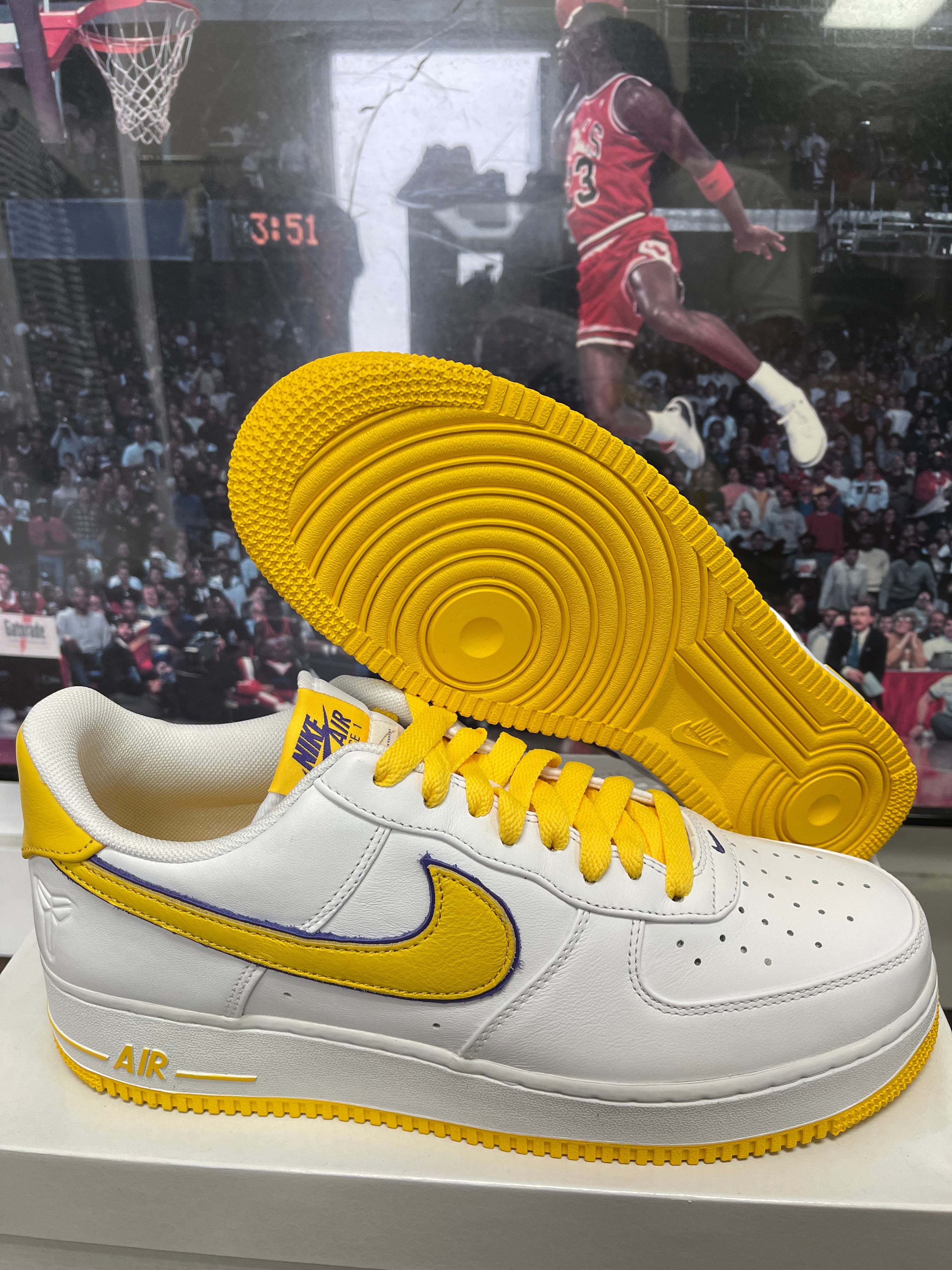 Kobe Bryant❌Air Force 1 Lakers Home size 12
