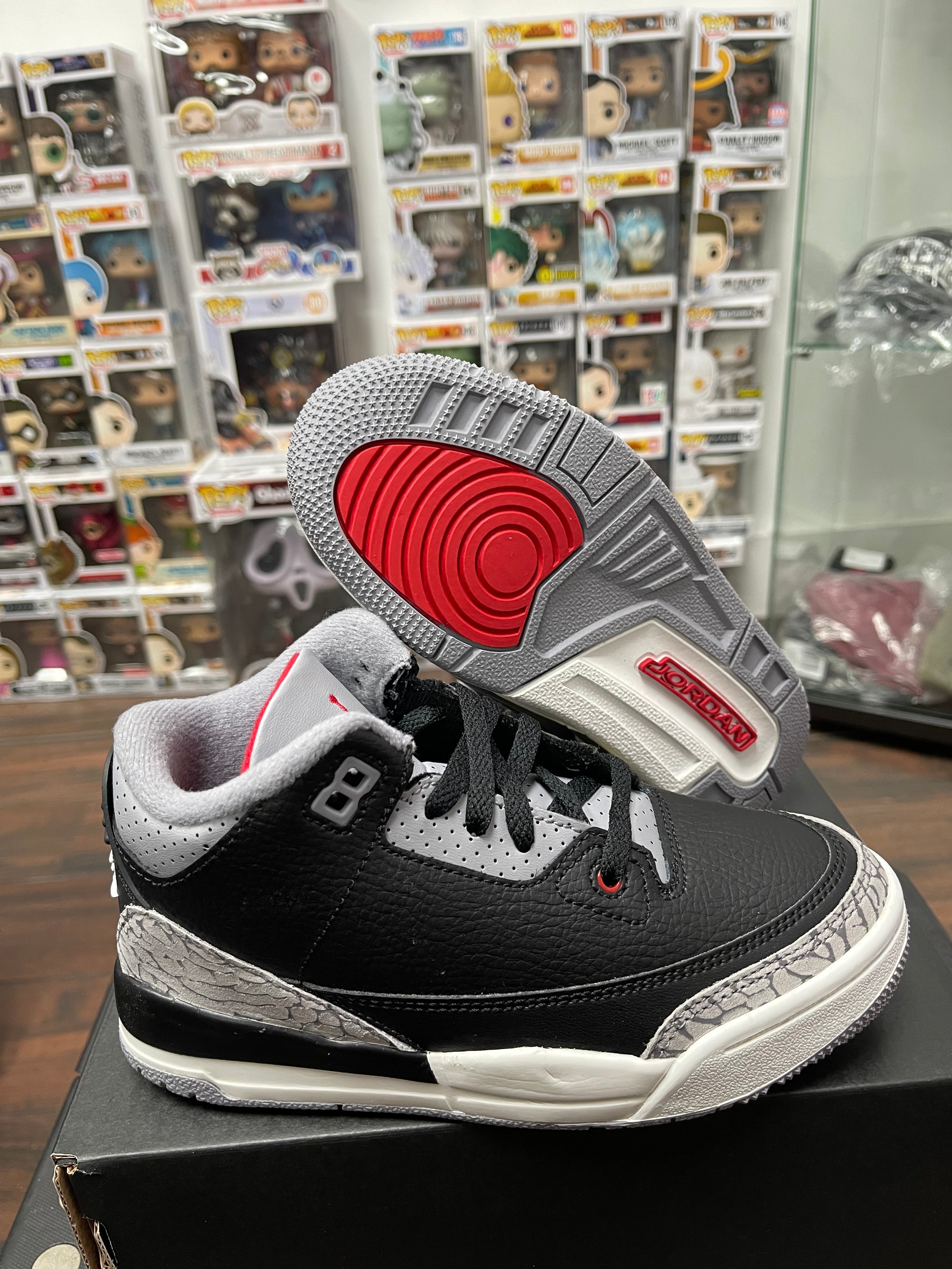 Air Jordan Retro 3 ‘ Black Cement 2024 ‘ Size 3y kids