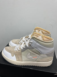 Air Jordan Retro 1 mid ‘ Craft White ‘ Size 8.5