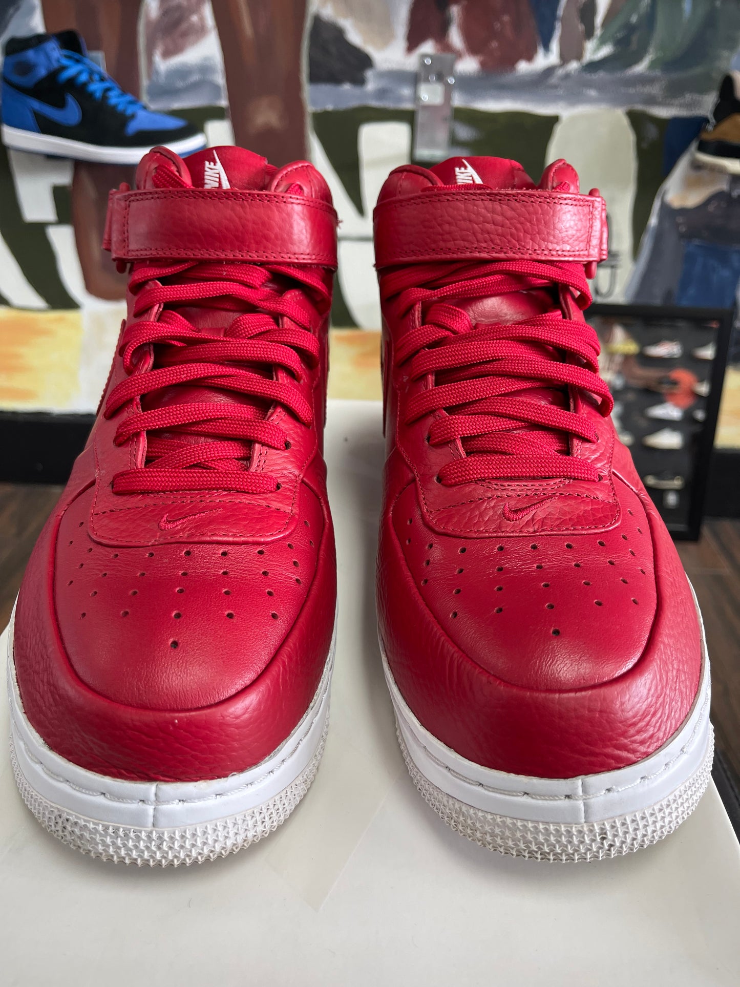 Nike lab Air Force 1 Mid ‘ Gym Red ‘ Size 10