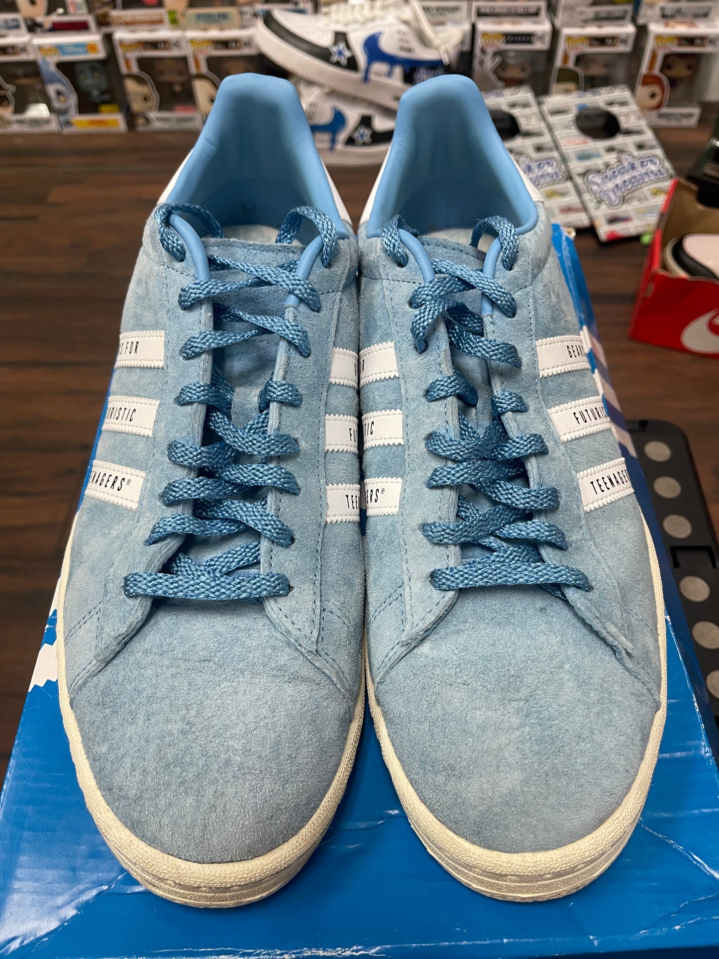 Adidas Human Made light blue size 11.5