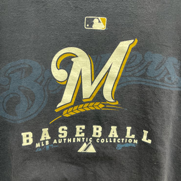 Navy blue Milwaukee Brewers MLB baseball tee #Brewers #MLB size XL