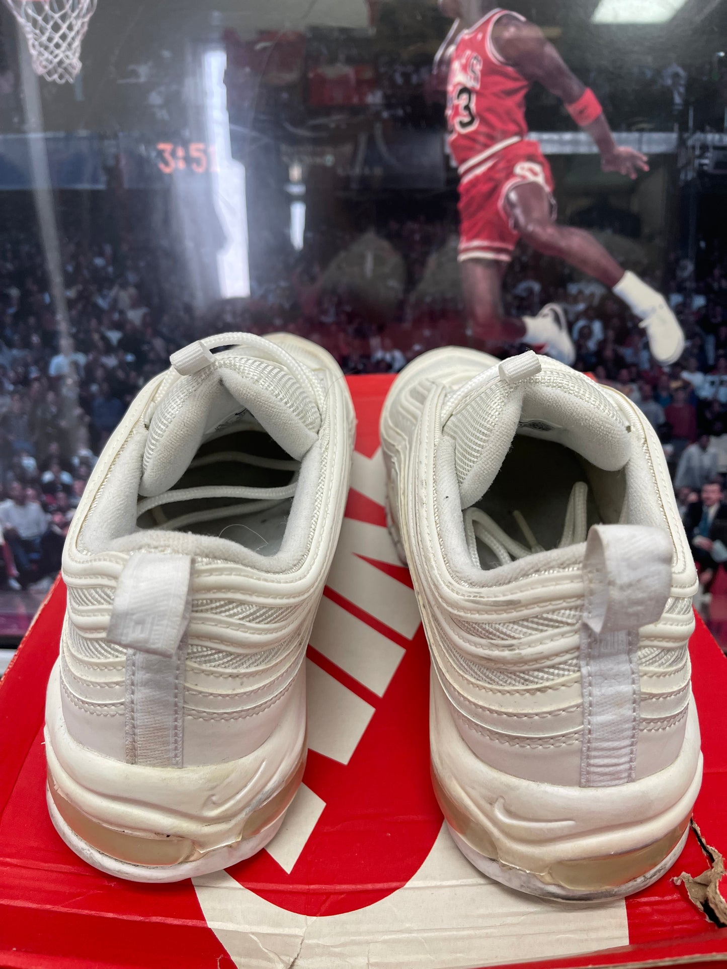 Air Max 97 Triple white size 9.5
