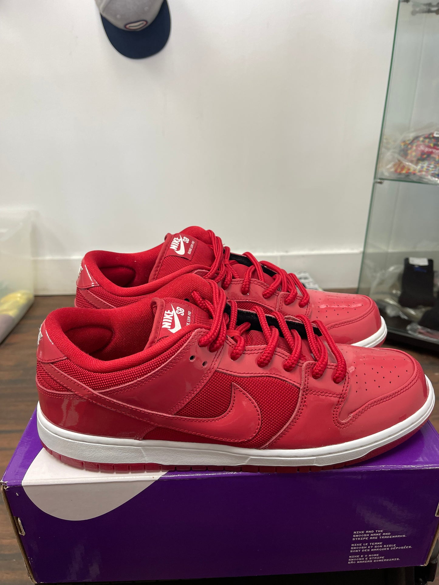 Dunk Low SB ‘ Red Patent Leather ‘ Size 13