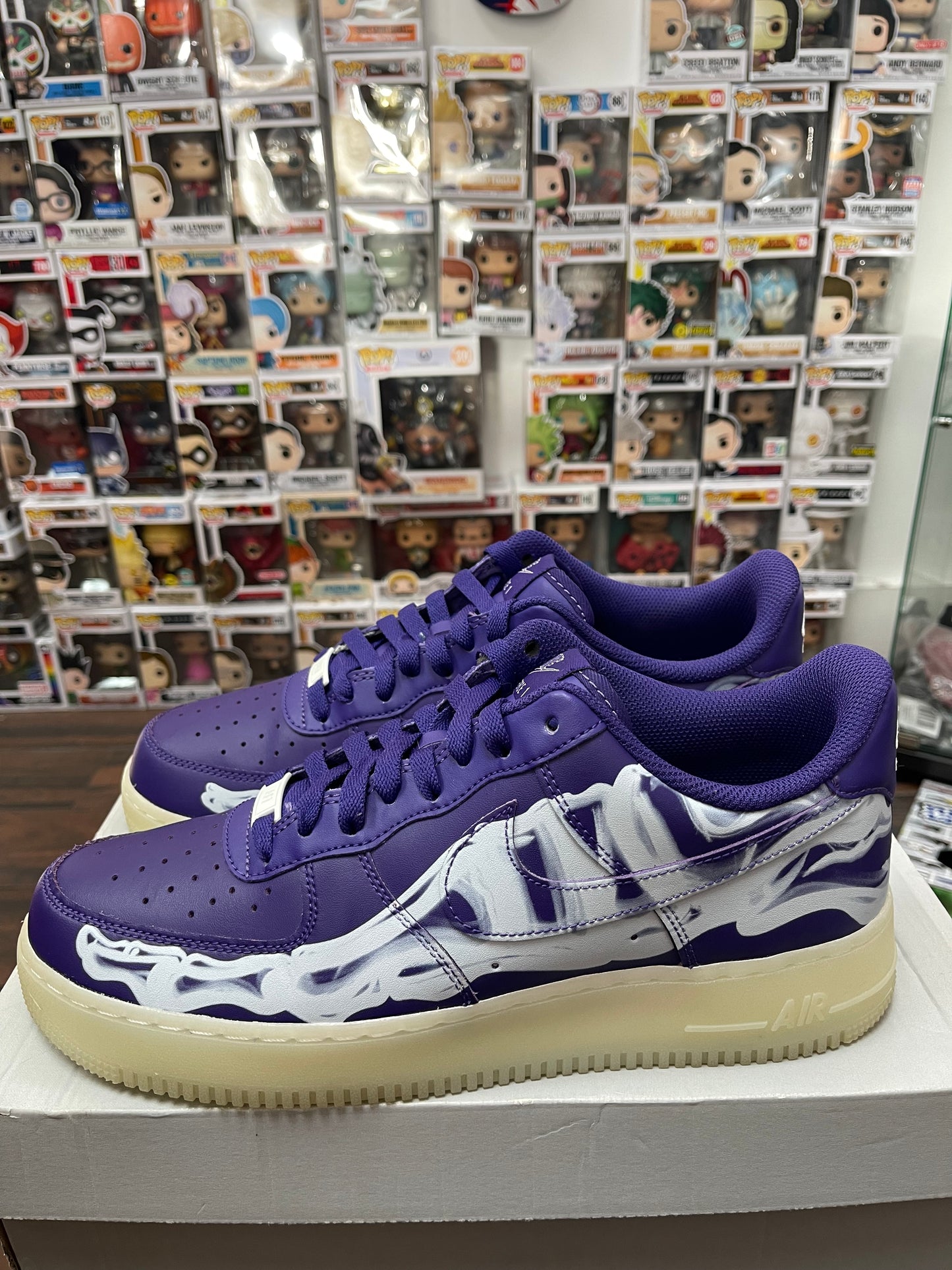 Air Force 1 ‘ Purple Skeleton ‘ Size 10