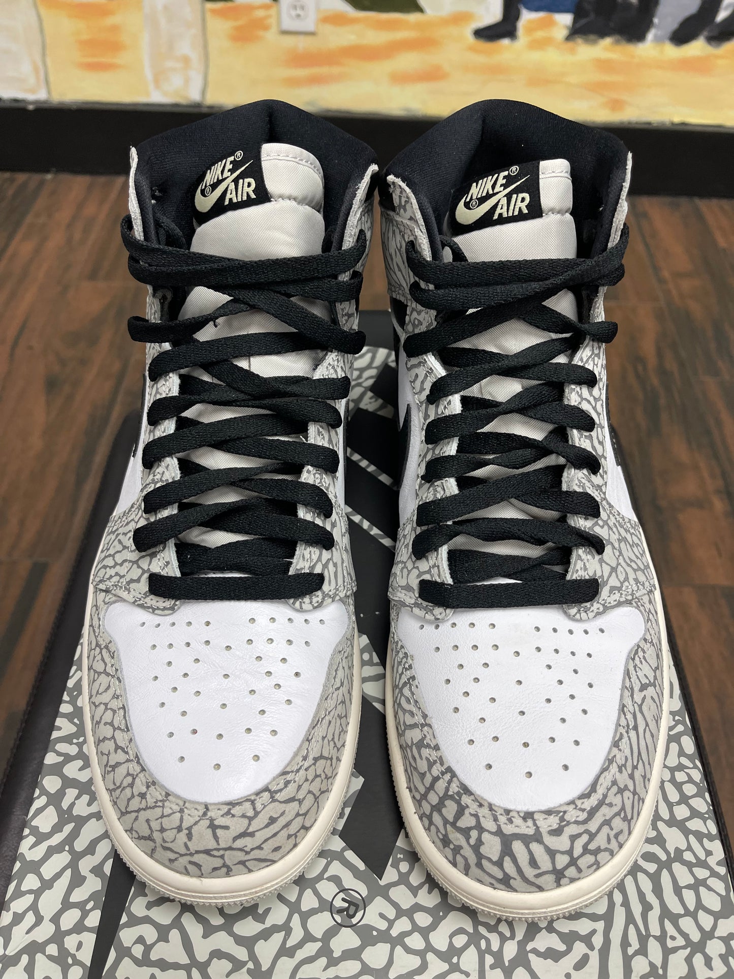 Air Jordan Retro 1 High OG ‘ White cement ‘ Size 10