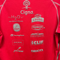 Red Mickey Mouse Marathon long sleeve shirt #Disney #Running size small