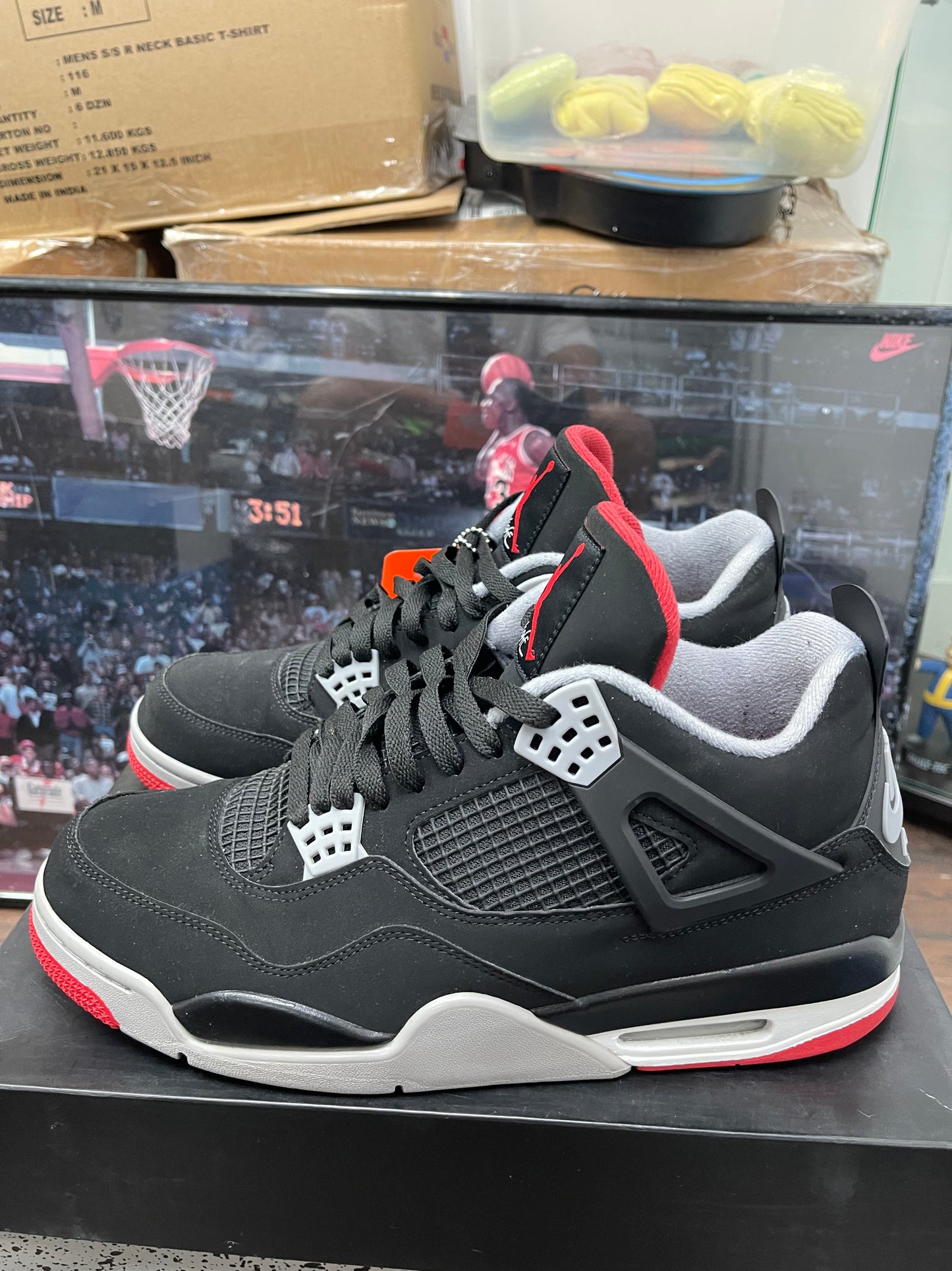 Air Jordan Retro 4 ‘ Bred ‘ 2019 Size 12