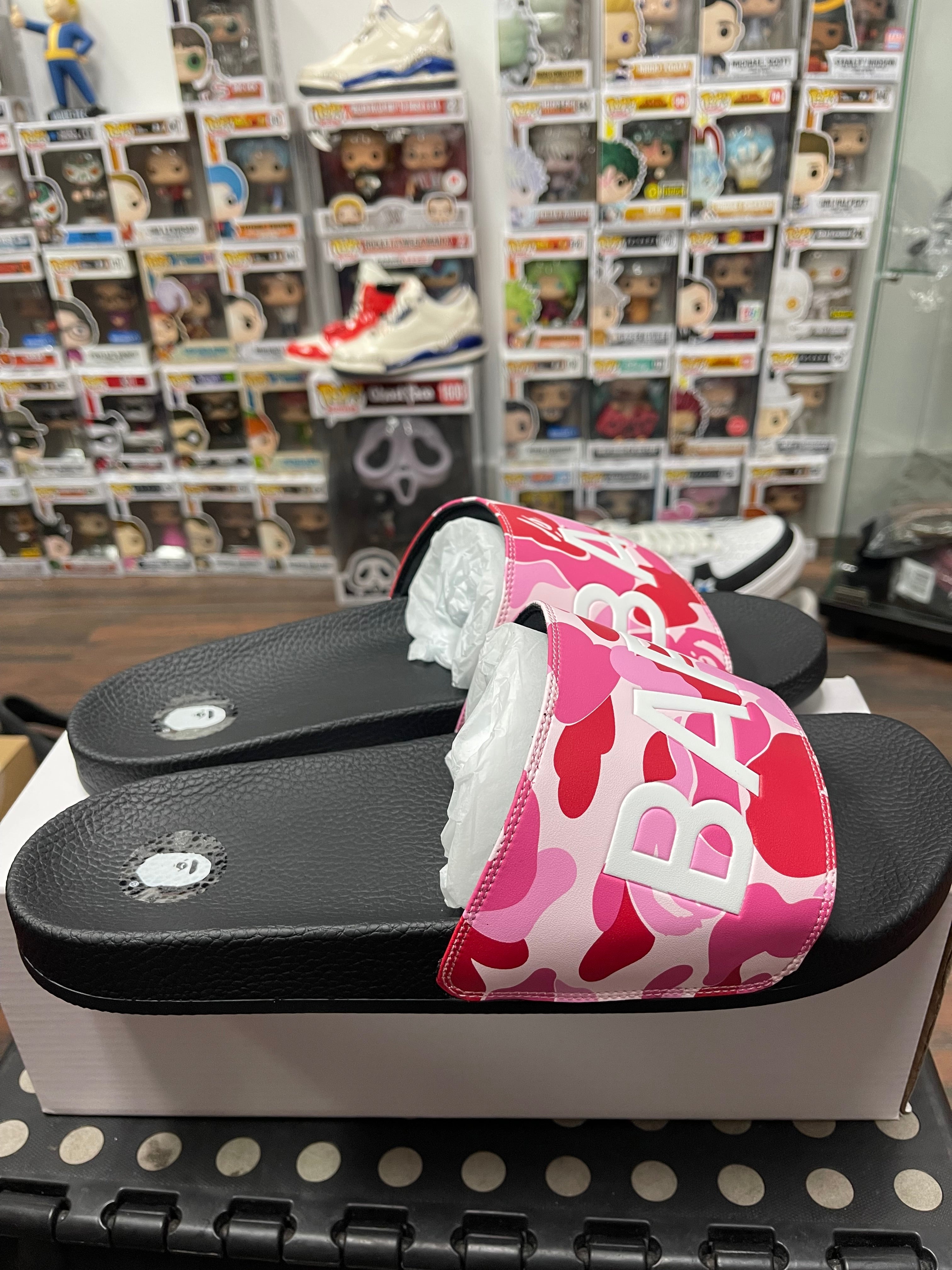 Bape Camo Slides Pink Size 11