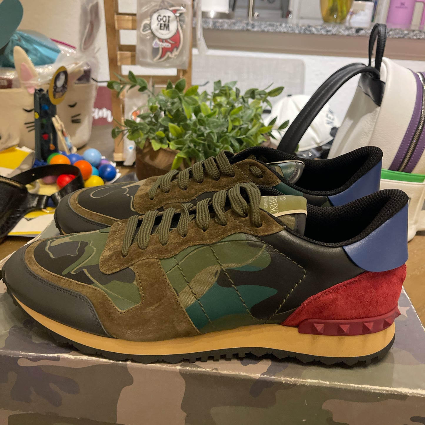 Valentino Garavani Camouflage Rockrunner size 12 men