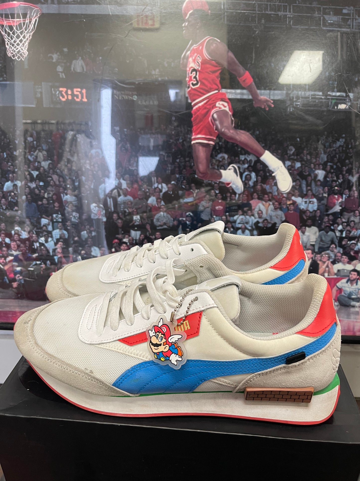 Puma x Mario Kart 8 Deluxe white and red trainers #MarioKart8Deluxe size 12