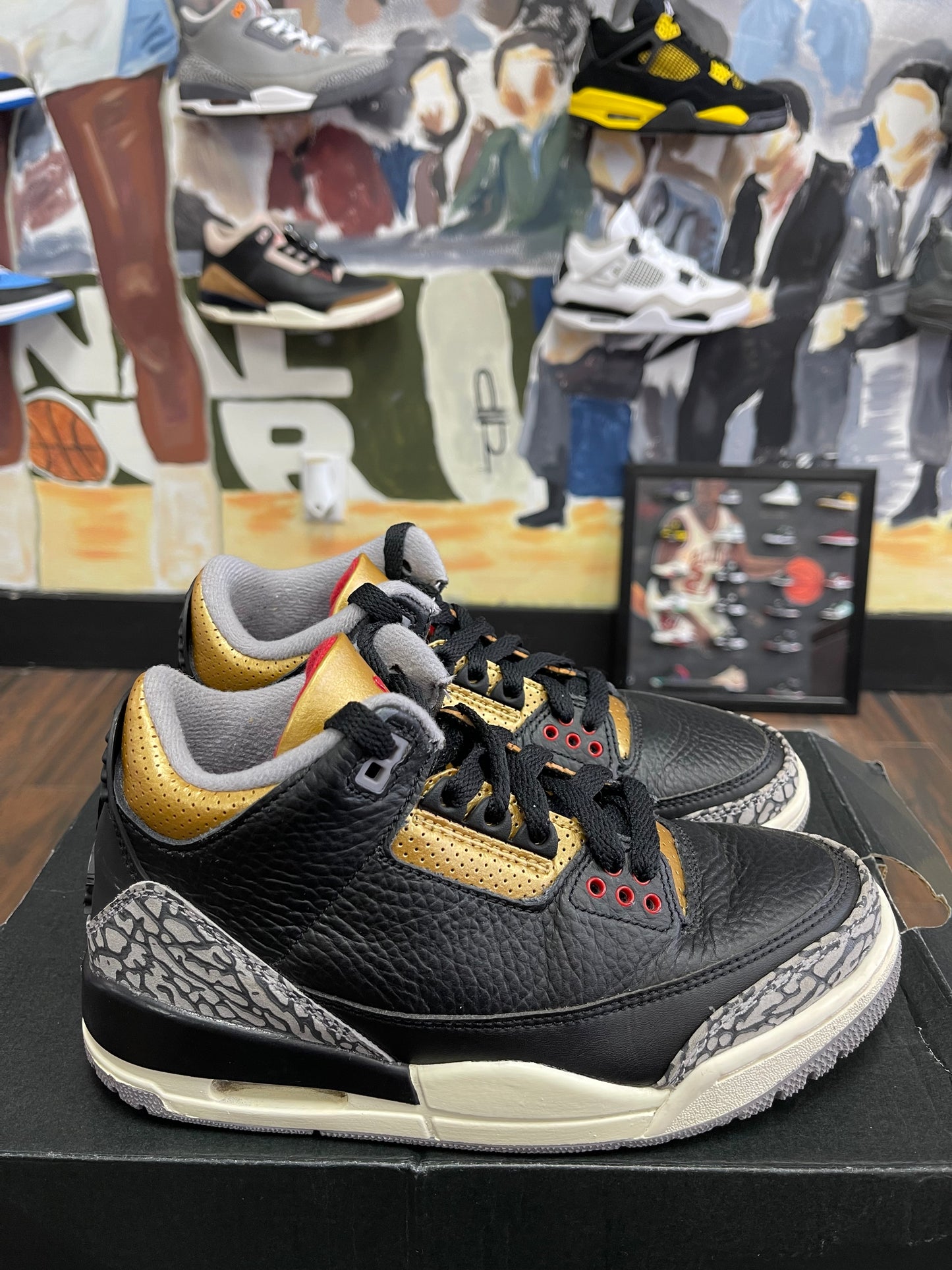 Air Jordan Retro 3 ‘ Black Gold ‘ Size 5.5y