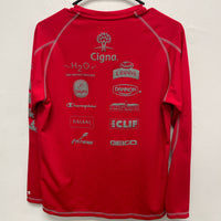 Red Mickey Mouse Marathon long sleeve shirt #Disney #Running size small