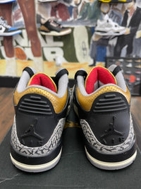 Air Jordan Retro 3 ‘ Black Gold ‘ Size 5.5y