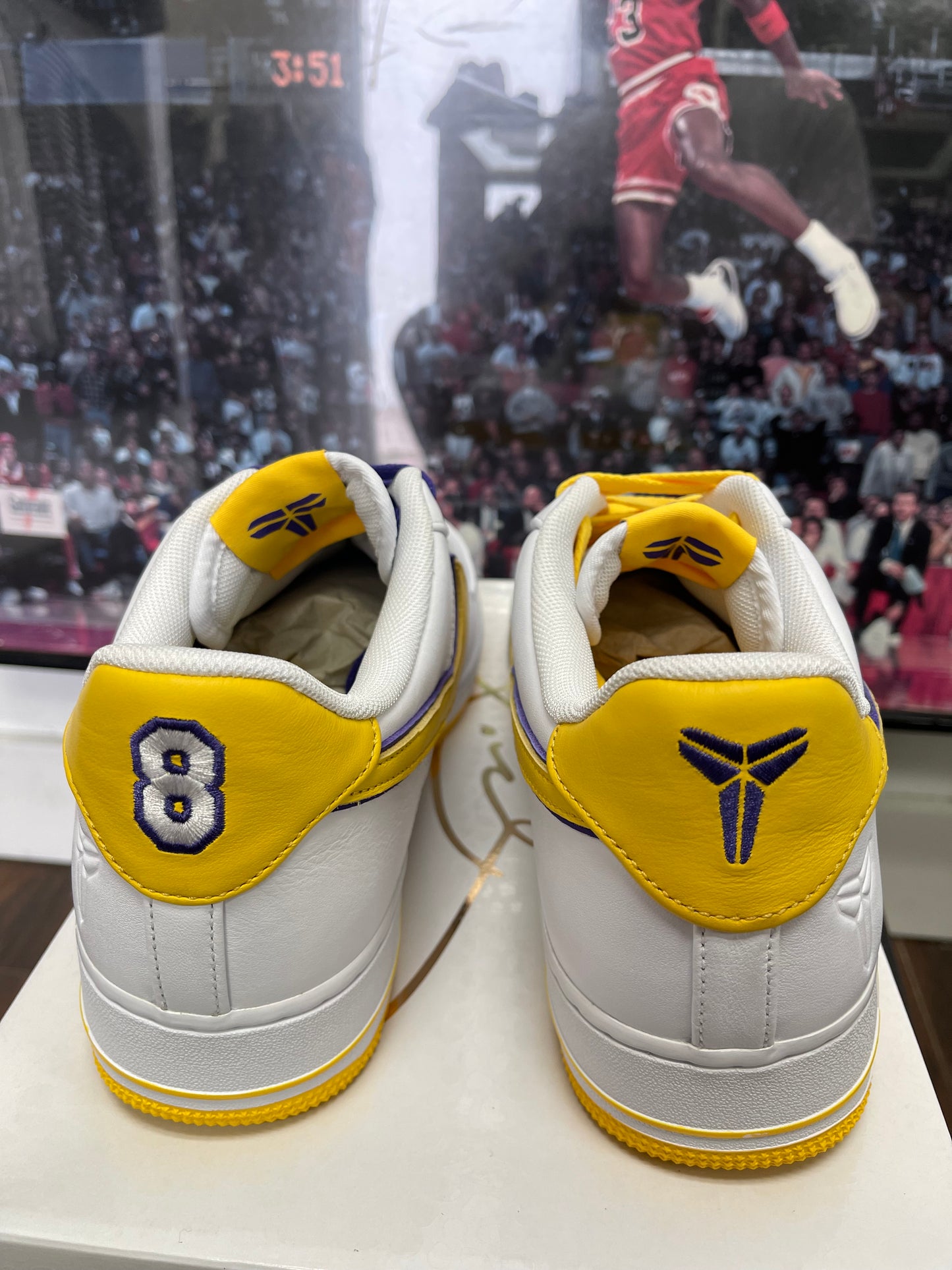 Kobe Bryant❌Air Force 1 Lakers Home size 12