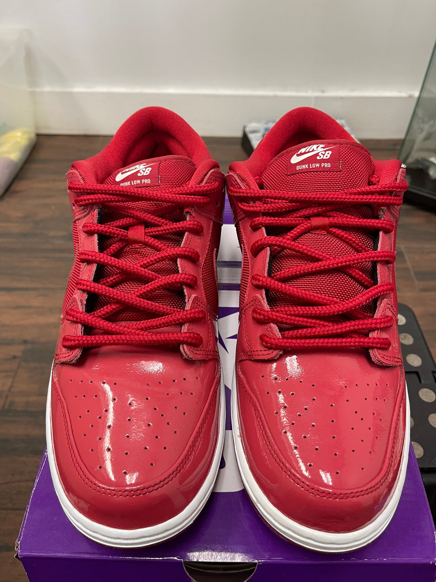 Dunk Low SB ‘ Red Patent Leather ‘ Size 13