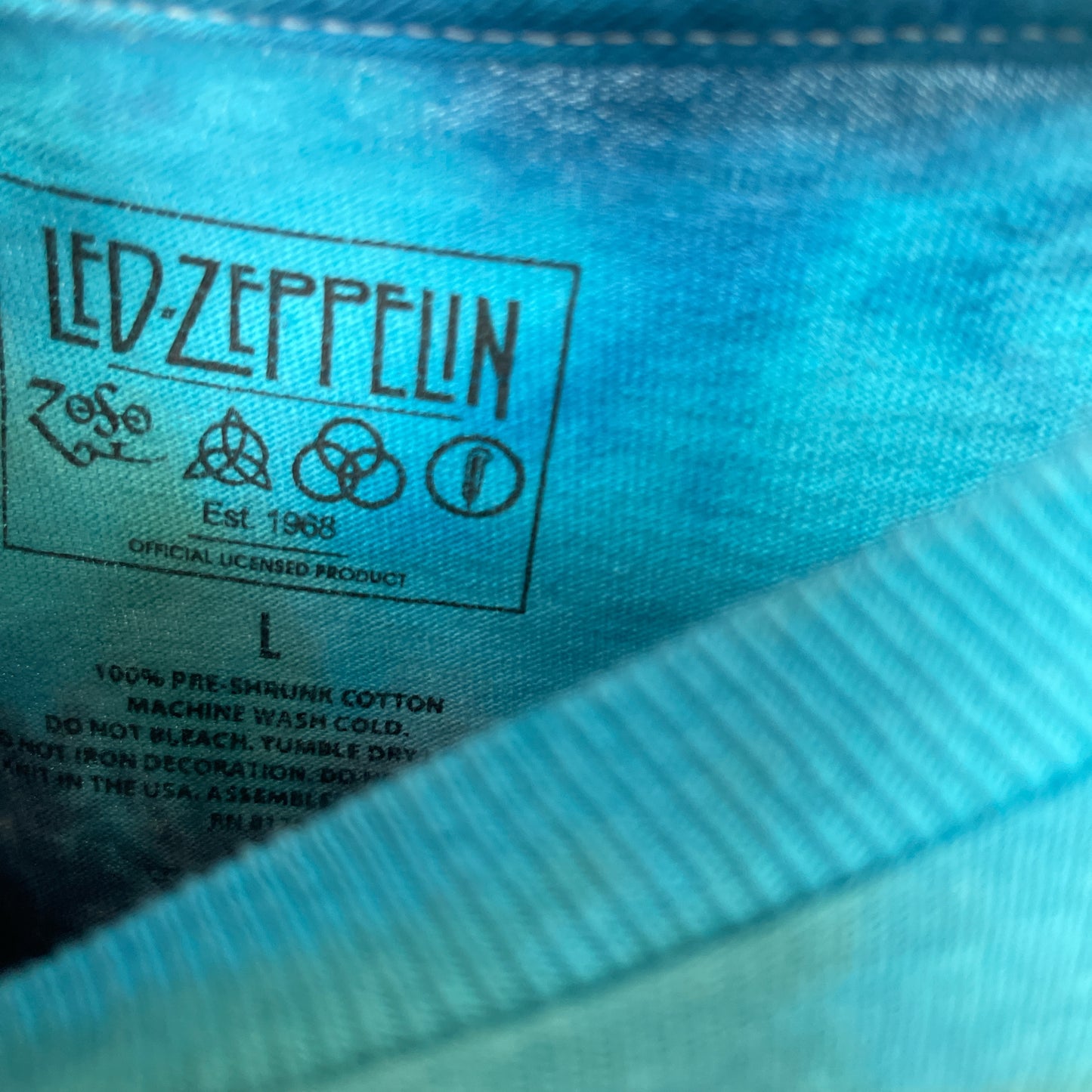 Led Zeppelin US Tour 1975 t shirt size large