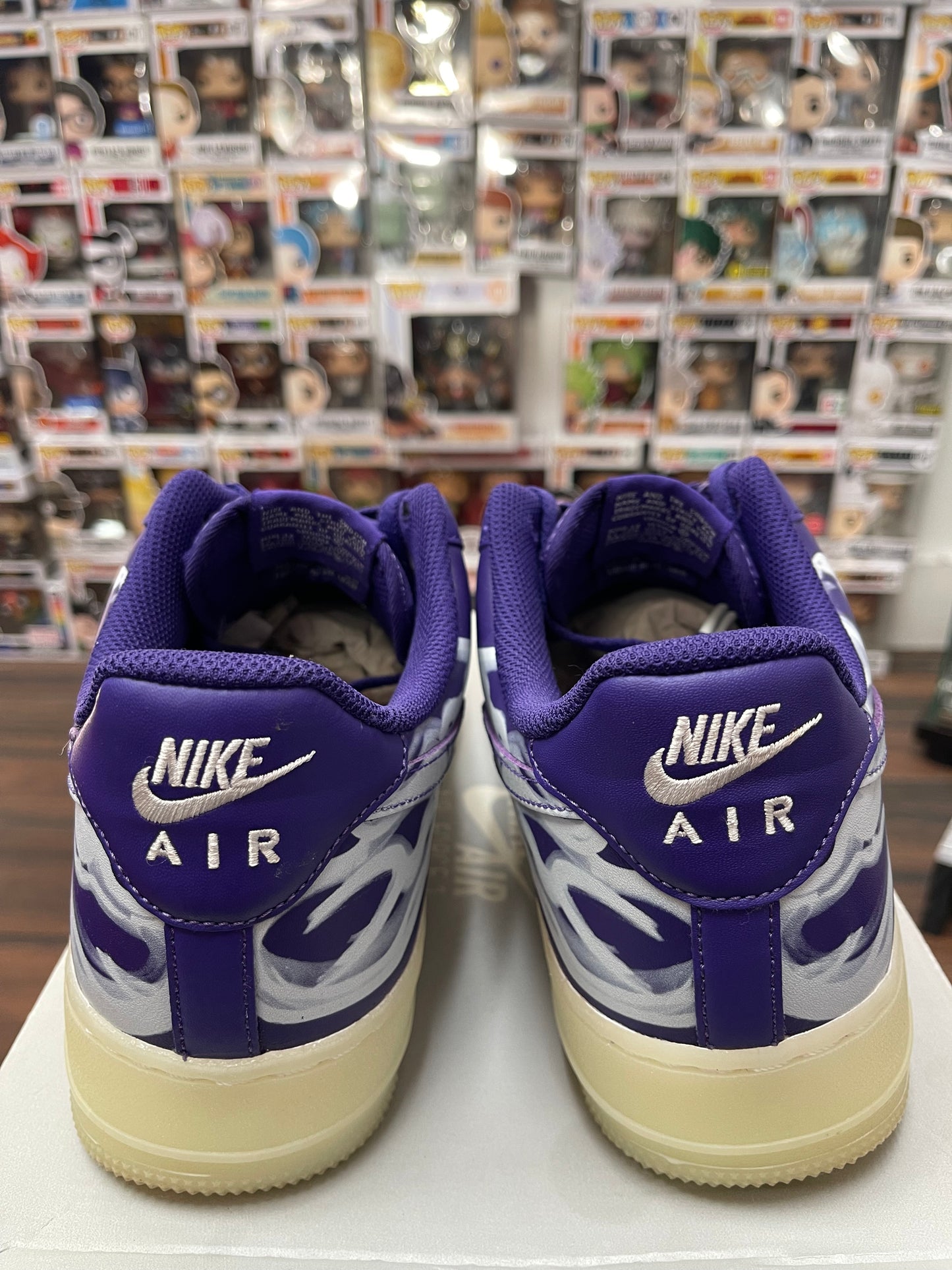 Air Force 1 ‘ Purple Skeleton ‘ Size 10