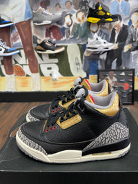 Air Jordan Retro 3 ‘ Black Gold ‘ Size 5.5y