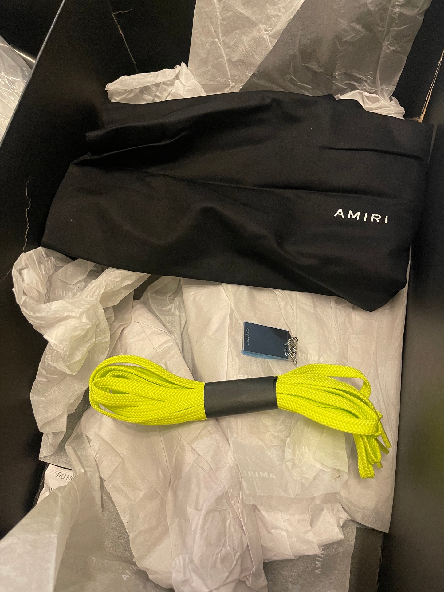 Amiri Skel Top Low ‘ White Lime ‘ size 12