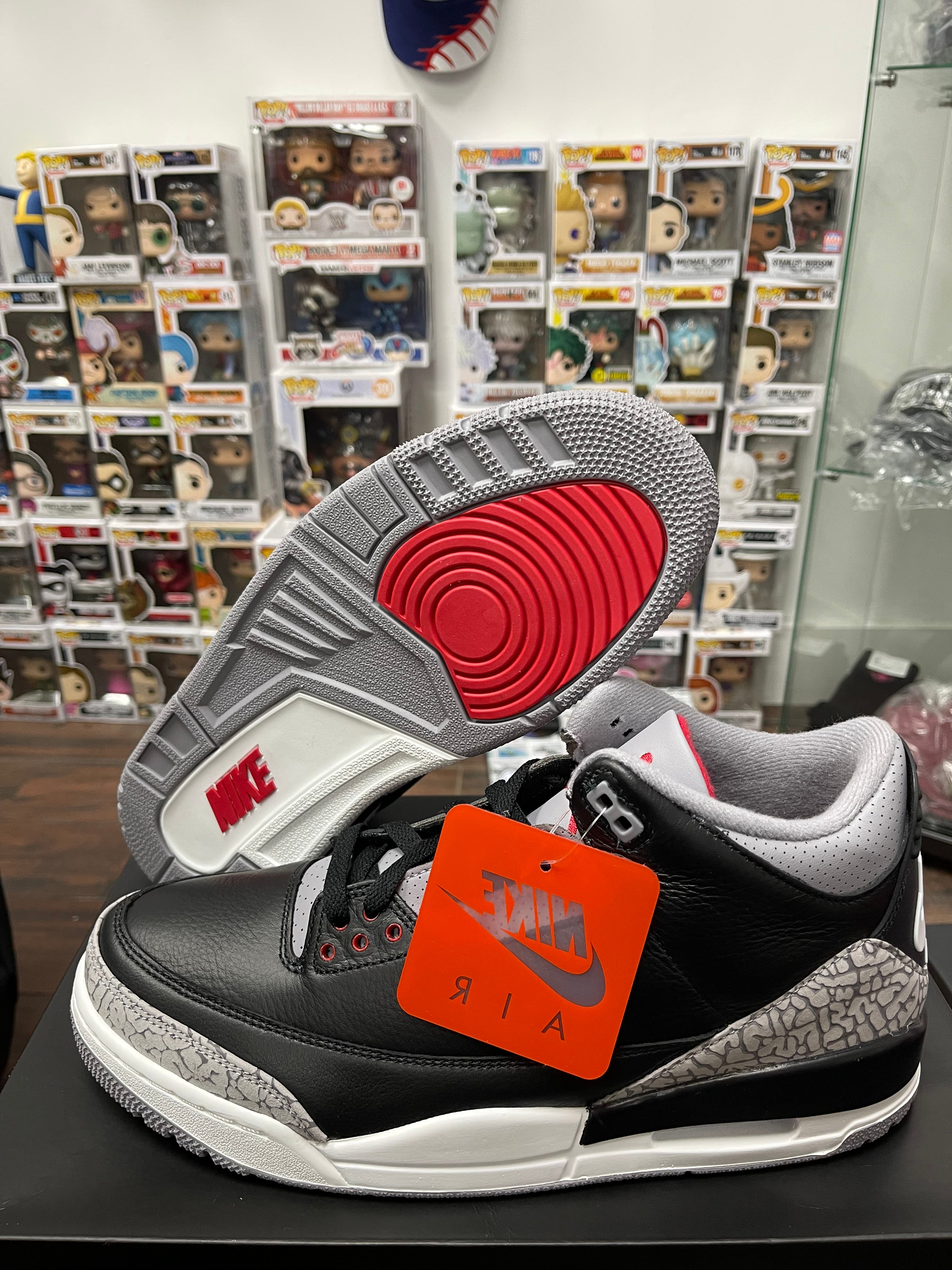 Air Jordan Retro 3 ‘ Black Cement 2024 ‘ Size 10 men