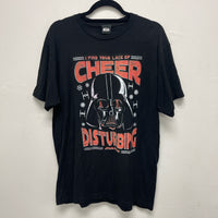Black Star Wars Cheer Disturbing T-shirt #StarWars #Holidays size large