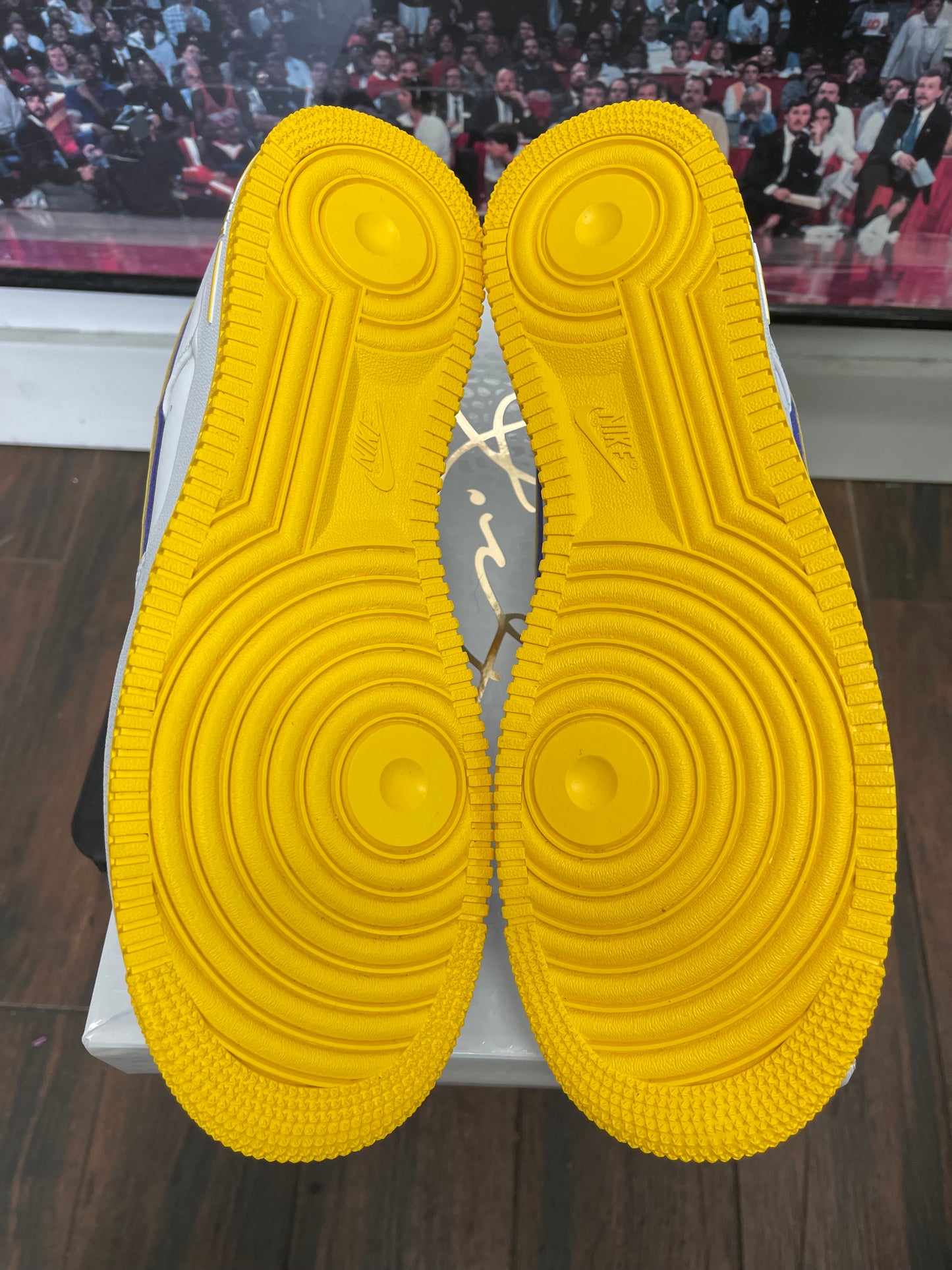 Kobe Bryant❌Air Force 1 Lakers Home size 12