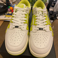 Amiri Skel Top Low ‘ White Lime ‘ size 12