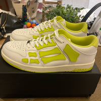 Amiri Skel Top Low ‘ White Lime ‘ size 12