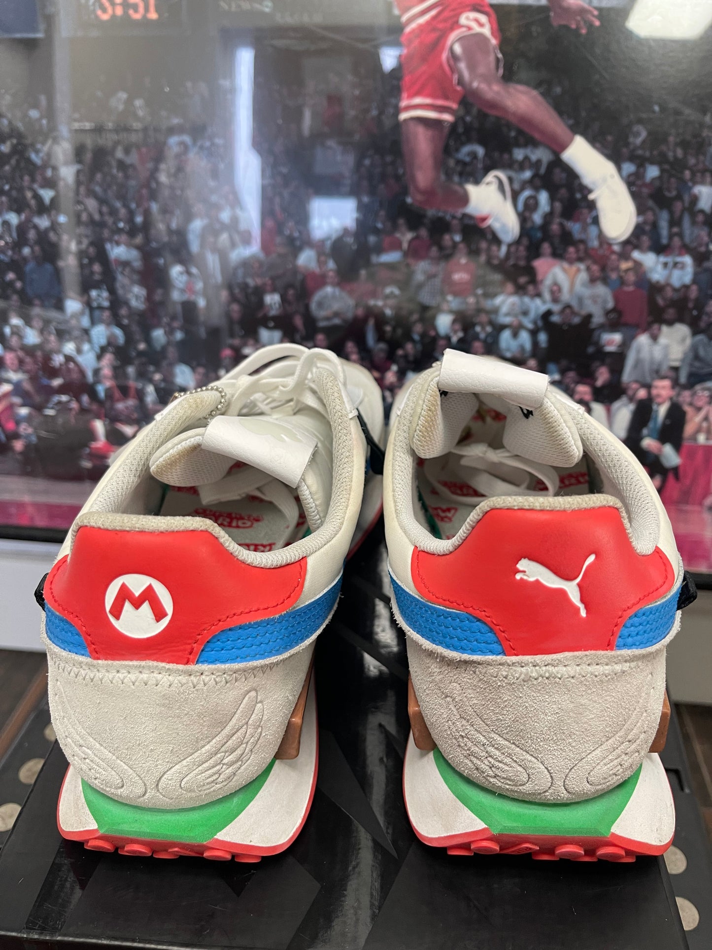 Puma x Mario Kart 8 Deluxe white and red trainers #MarioKart8Deluxe size 12