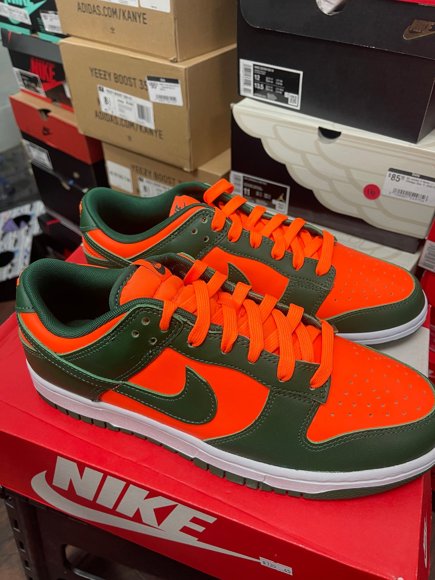 Dunk Low ‘ Miami Hurricanes ‘ Size 10.5