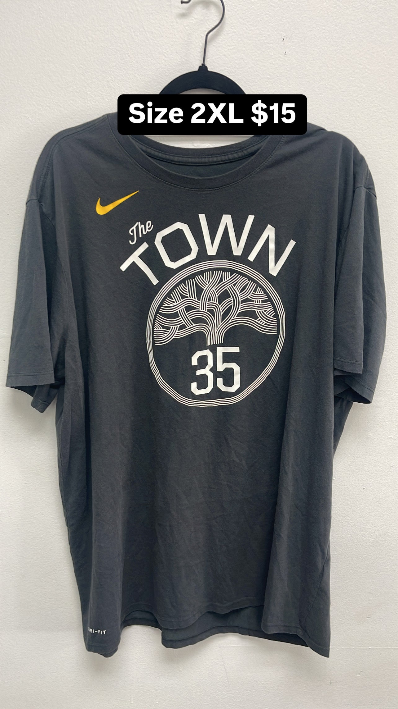Kevin Durant Warriors T shirt size 2XL