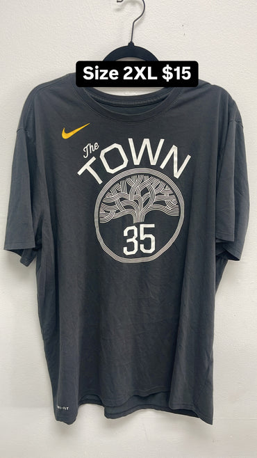 Kevin Durant Warriors T shirt size 2XL