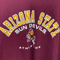 Burgundy Arizona State Sun Devils cotton t-shirt #collegiate brand new size XL