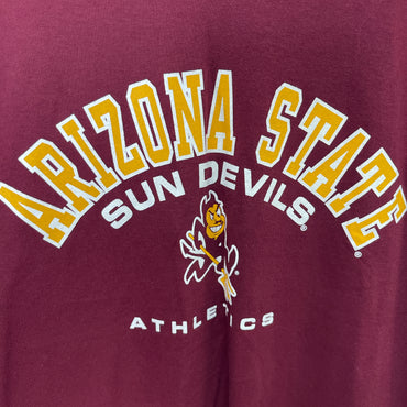 Burgundy Arizona State Sun Devils cotton t-shirt #collegiate brand new size XL