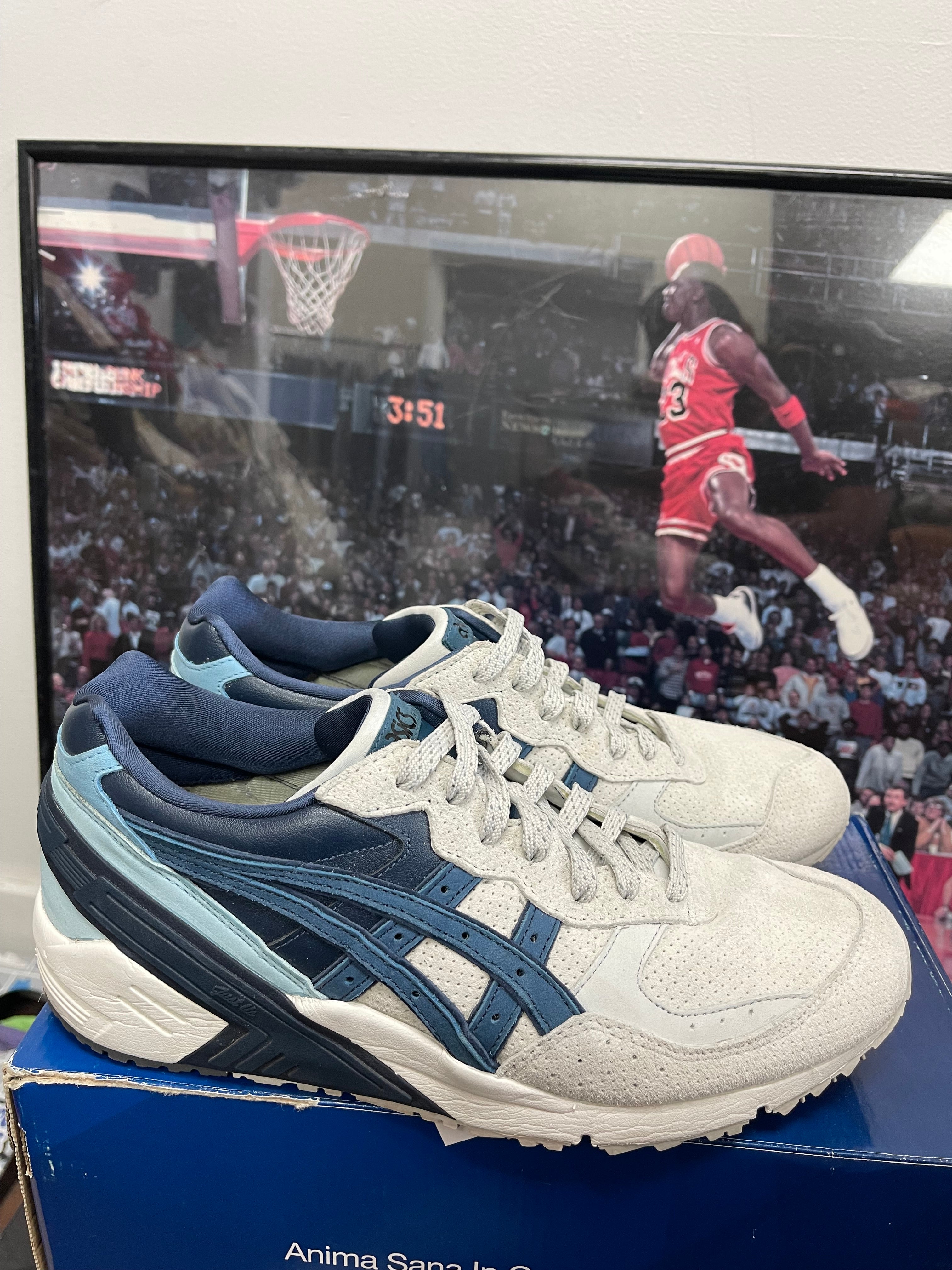 Gel-Sight OFF White Navy Size 8.5